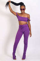 Bossy Vibes 2pc Set (Purple)