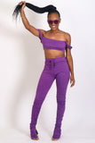 Bossy Vibes 2pc Set (Purple)