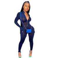 One Night Only Jumpsuit (Blue)