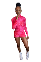 Flower Bomb Romper (Pink)